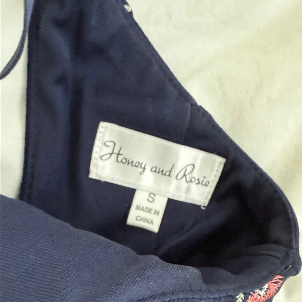Honey and Rosie Floral Navy Dress Small - Picture 6 of 6